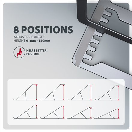 AXAGON STND-LAG stand for laptops and tablets | Adjustable Height