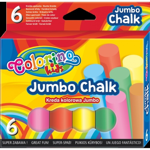 Kreida spalvota Colorino Kids Jumbo 6 spalvų.