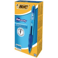 Bic Gelinis rašiklis Gel-Ocity 0.7 mm, mėlynas, pakuotėje 12 vnt. 600666