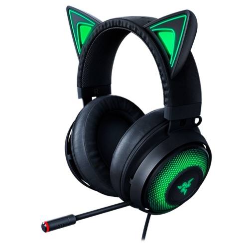 Razer Kraken Kitty Edition Laidinės žaidimų ausinės, USB, Juoda