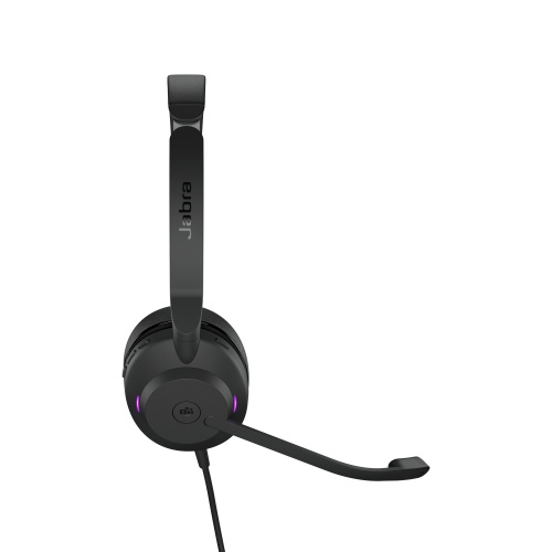 Jabra Evolve2 30 MS Stereo Laidinės ausinės, USB-A, Juoda