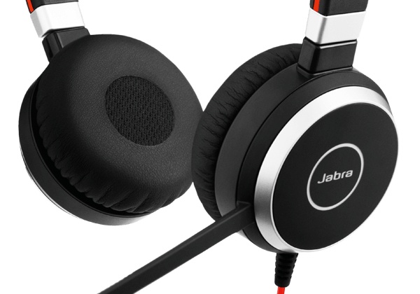 Jabra Evolve 40 MS Stereo Laidinės ausinės, USB-C, Juoda