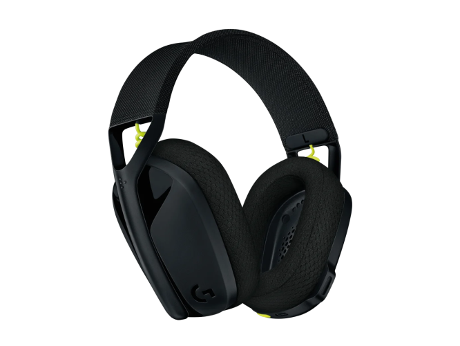 Logitech G435 LIGHTSPEED Belaidės žaidimų ausinės, Black and Neon Yellow