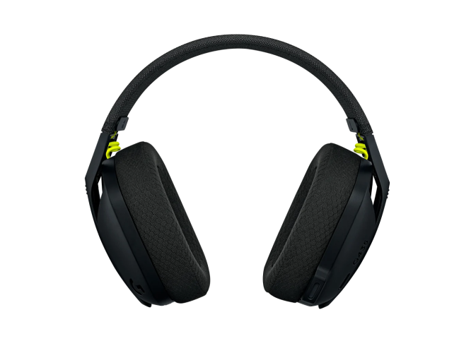 Logitech G435 LIGHTSPEED Belaidės žaidimų ausinės, Black and Neon Yellow