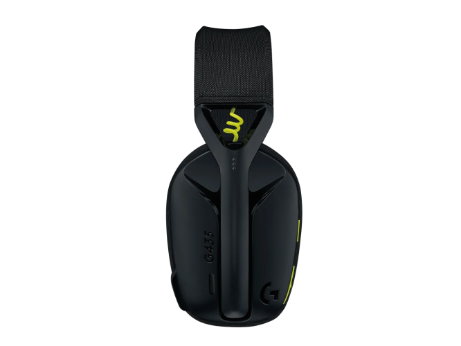 Logitech G435 LIGHTSPEED Belaidės žaidimų ausinės, Black and Neon Yellow