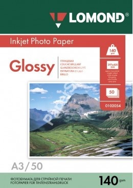 Fotopopierius Lomond Photo Inkjet Paper Blizgus 140 g/m2 A3, 50 lapų