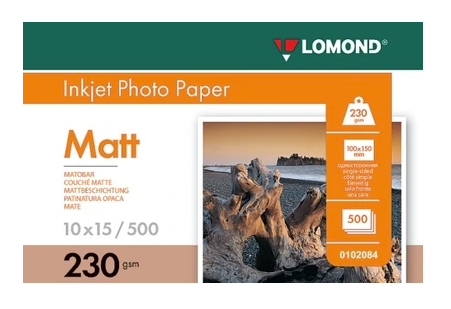 Fotopopierius Lomond Photo Inkjet Paper Matinis 230 g/m2 10x15, 500 lapų