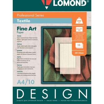 Fotopopierius Lomond Fine Art Paper Design Textile Matinis 200 g/m2 A4, 10 lapų