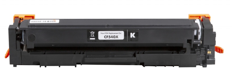 Neoriginali Static Control HP No.203X (CF540X)/Canon CRG-054HK Nauja mikroschema, juoda kasetė