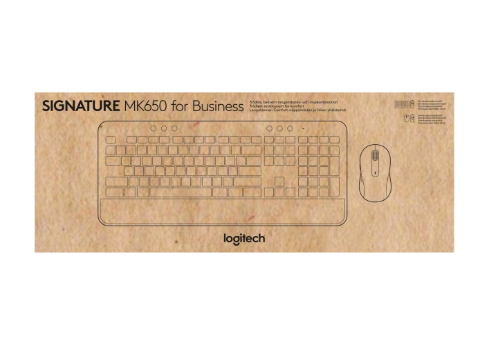 Logitech Signature MK650 Combo for Business Klaviatūra + pelė, Belaidė, US INT (Qwerty), Graphite