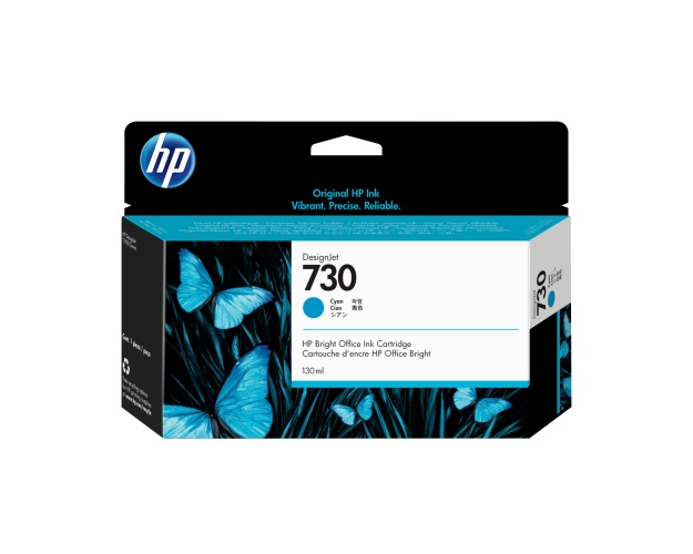 HP 730 (P2V62A) Rašalinė kasetė, Žydra