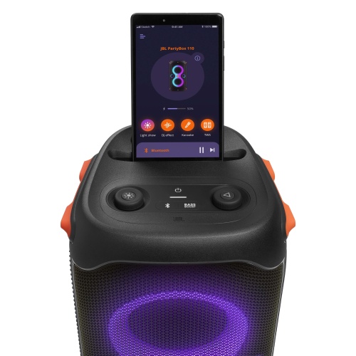 JBL PartyBox 110 Nešiojama garso kolonėlė, Wireless, Bluetooth, Juoda