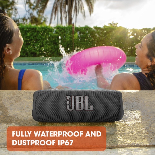JBL Flip 6 Nešiojama garso kolonėlė, Wireless, Bluetooth, Juoda