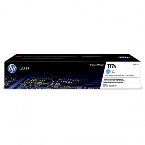 HP CLJ MFP 117A W2071A, žydra kasetė