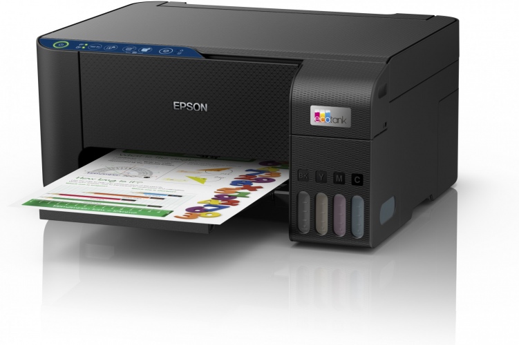 Spausdintuvas rašalinis Epson EcoTank L3251 A4, Spalvotas, MFP, WiFi 