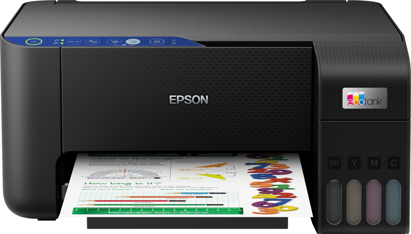 Spausdintuvas rašalinis Epson EcoTank L3251 A4, Spalvotas, MFP, WiFi 