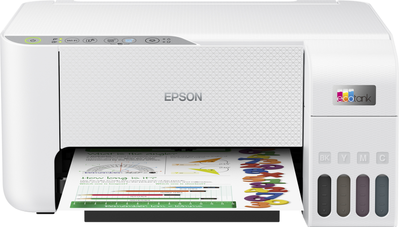 Spausdintuvas rašalinis Epson EcoTank L3256 A4, Spalvotas, MFP, WiFi