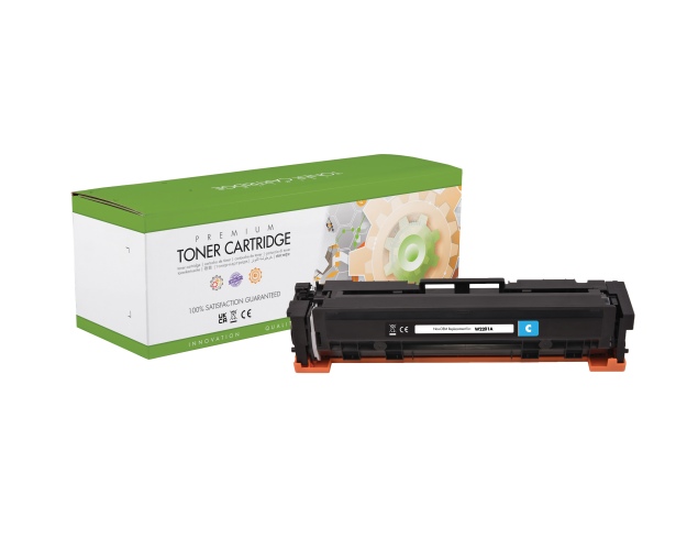 Compatible Static Control HP 220A (W2201A) Toner Cartridge, Cyan