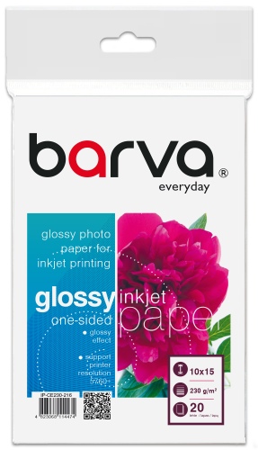 Photo Paper Barva Everyday Glossy 230 g/m², 10x15 cm, 20 sheets