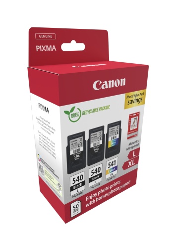Canon PG-540L/CL-541XL (5224B015) Photo value pack Rašalinių kasečių komplektas, BK/CMY