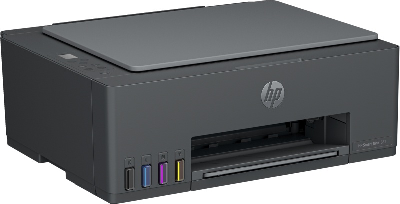 HP Smart Tank 581 AiO Spausdintuvas rašalinis spalvotas MFP A4 12 ppm USB Wi-Fi Bluetooth