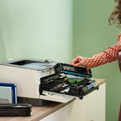 HP Color Laserjet Pro 3202dw Spausdintuvas lazerinis spalvotas A4 25 ppm USB Wi-Fi Ethernet LAN