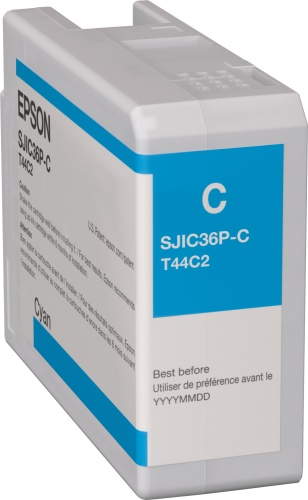 Epson SJIC36P(C) (C13T44C240) Rašalinė kasetė, Žydra