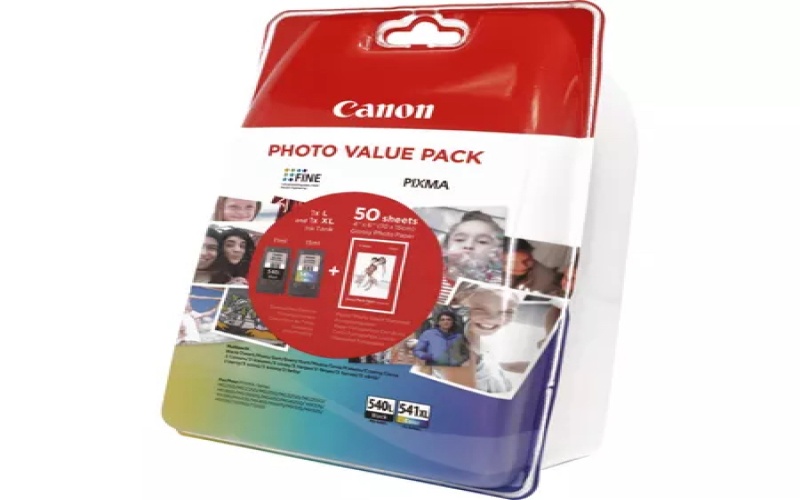 Canon 5224B007 (PG540L+CL541XL) kasečių komplektas rašaliniams spausdintuvams, Juoda 300p. CMY 400p.