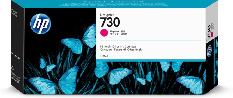 HP 730 (P2V69A) Rašalinė kasetė, Purpurinė