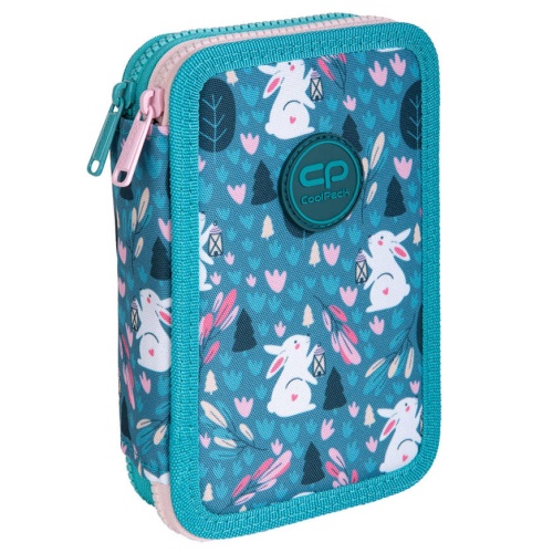 Forminis dviejų skyrių penalas su priedais CoolPack Jumper 2 Princess Bunny