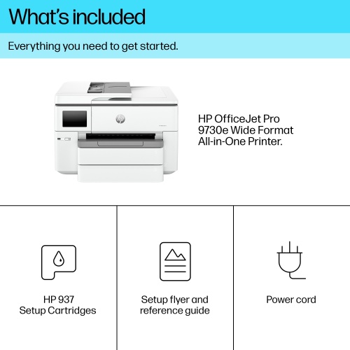 HP OfficeJet Pro 9730e Spausdintuvas rašalinis spalvotas MFP A3 22 ppm USB Wi-Fi Ethernet LAN