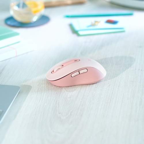 Pelė belaidė Logitech Signature M650 (910-006254) RF Wireless+Bluetooth Optical 2000 DPI, Rose