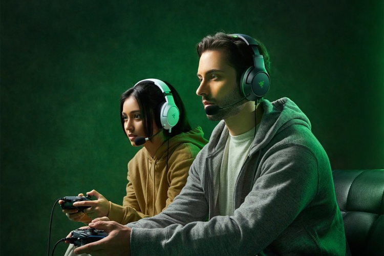 Laidinės žaidimų ausinės Razer Kaira X for Xbox, Juoda, Žalia