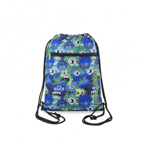 Maišelis sportinei aprangai CoolPack Vert Wiggly Eyes Blue