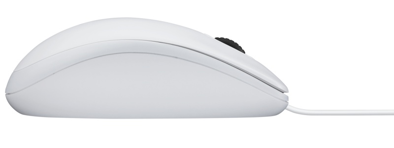 Logitech B100 Laidinė pelė, USB Type-A, Optical, 1000 DPI, Balta