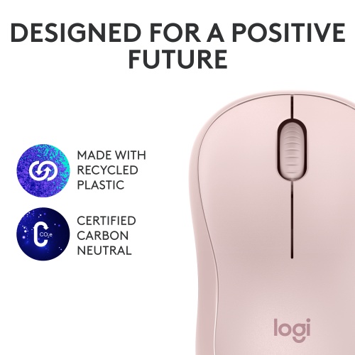 Logitech M240 Silent Belaidė pelė, Bluetooth, Rose