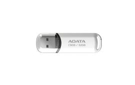 MEMORY DRIVE FLASH USB2 32GB/WHITE AC906-32G-RWH ADATA