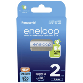 Panasonic Rechargeable Batteries ENELOOP BK-4MCDE/2BE AAA