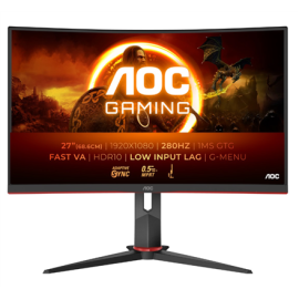 AOC C27G2Z3/BK | 27 " | VA | FHD | 16:9 | 280 Hz | 1 ms | 1920 x 1080 pixels | 300 cd/m² | HDMI por
