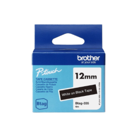 Brother BTAG-335 White on Black Btag