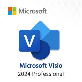 Microsoft Visio Professional 2024 Online Product Key License 1 License Downloadable NR EP2-07111 All Languages