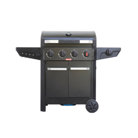 Barbecook Gas Barbecue Luca 412 with Cabinet and Sideburner, 145.4 x 60.3 x 112.3 cm BC-GAS-3100