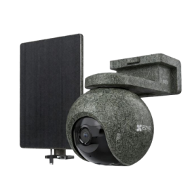 EZVIZ CS-EB8/SP Ranger Battery-Powered Outdoor PT Camera Kit with Solar Panel (4G/LTE, WiFi 2.4GHz, 4K, 8MP, 4 mm, IP65)