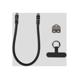 Lanberg USB-C M/M Lanyard/Keychain Cable, 0.3 m, 240 W CA-CMCM-10LN-0003-BK