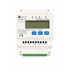 AlphaESS DTSU666 3CT 400V with CT 100A with PLUG Guide rail, 4P, English Corum