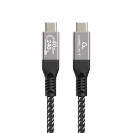 Cablexpert CCBP-USB4-CMCM240-0.5M Premium USB4 Type-C charging and data cable, 40 Gbps, 240 W, 0.5 m Cablexpert