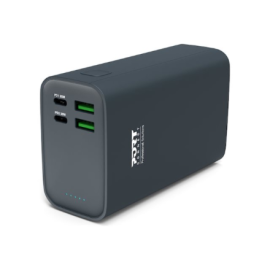 PORT CONNECT External USB-C battery PD 26800 mAh Blue