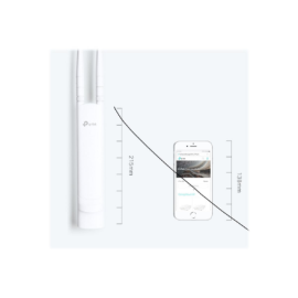 TP-LINK N300 Wireless N Outdoor Access Point EAP110 802.11n 2.4 GHz 300 Mbit/s Ethernet LAN (RJ-45) ports 1 MU-MiMO Yes PoE in Antenna type 2xExternal