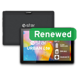 ESTAR Renewed Grade A 10.1 URBAN Tablet 4GB Black