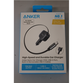 SALE OUT. Anker Nano Car Charger (75W, USB-C Port, Built-In Retractable USB-C Cable) Anker Nano Car Charger (75W, USB-C Port, Built-In Retractable USB-C Cable) DEMO